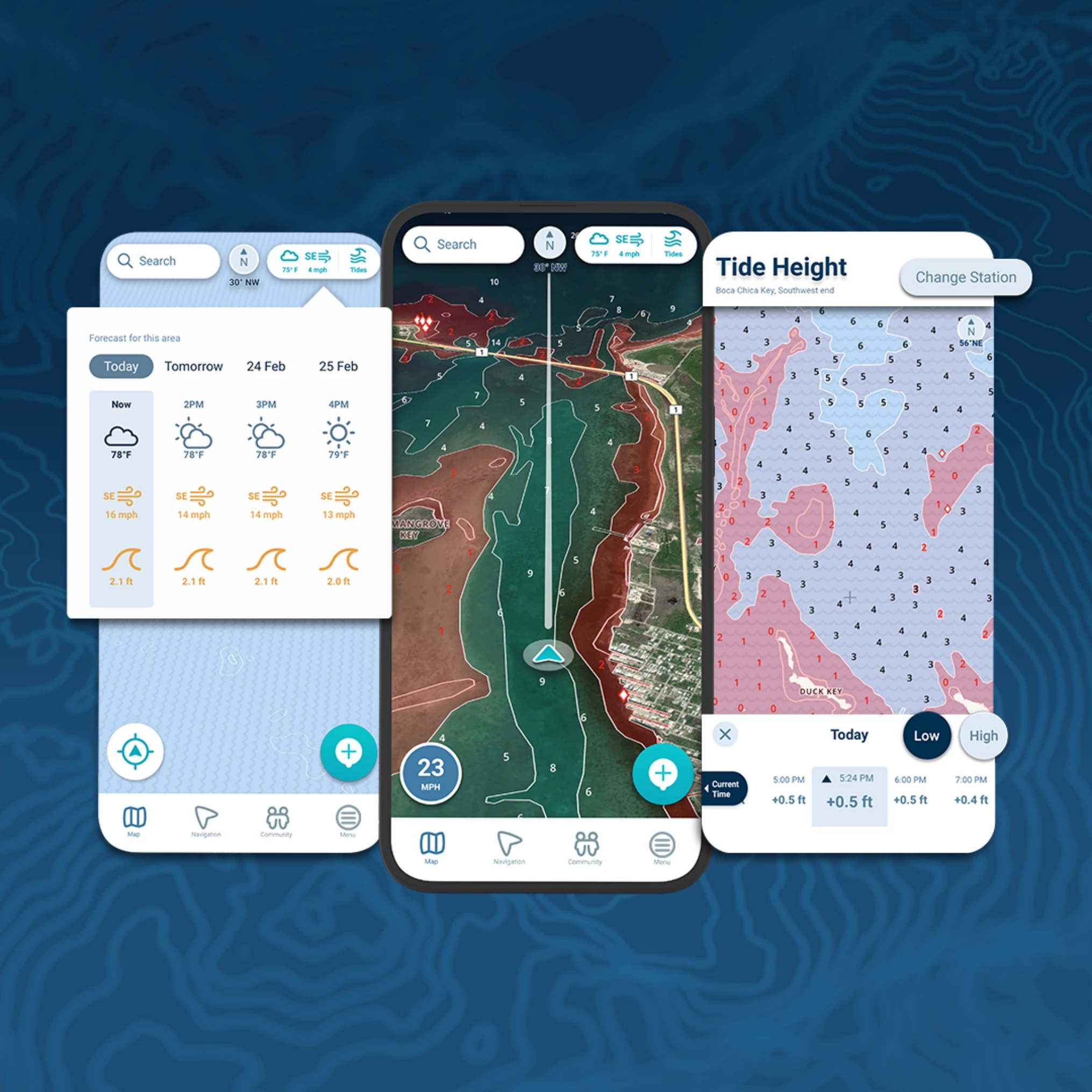 Wavve Boating Screen Samples