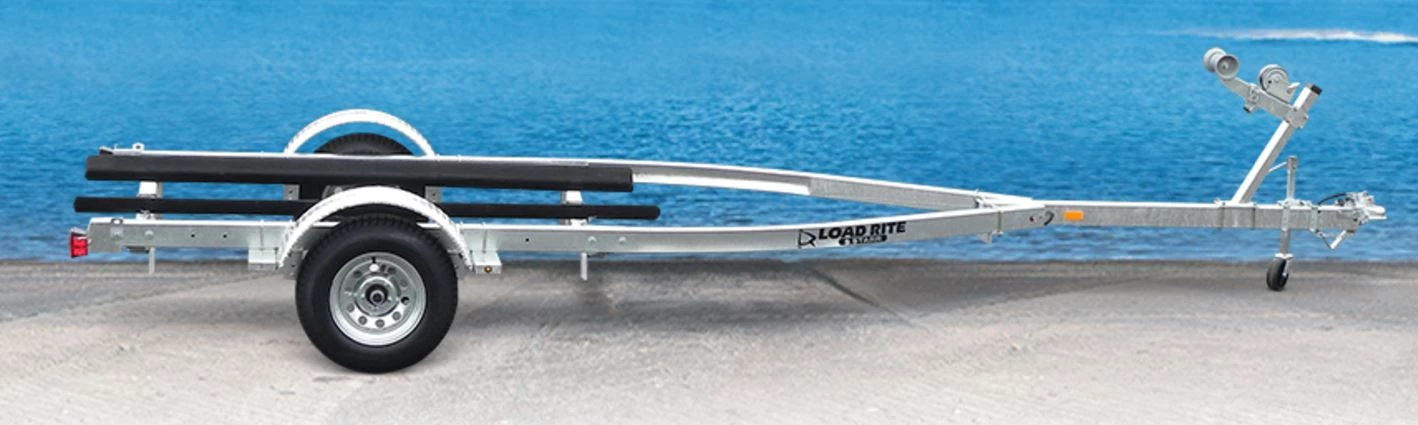 image of steel boat trailer