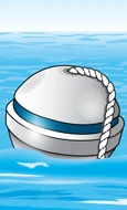 Round Mooring Buoy mooring-buoy-blue-stripe