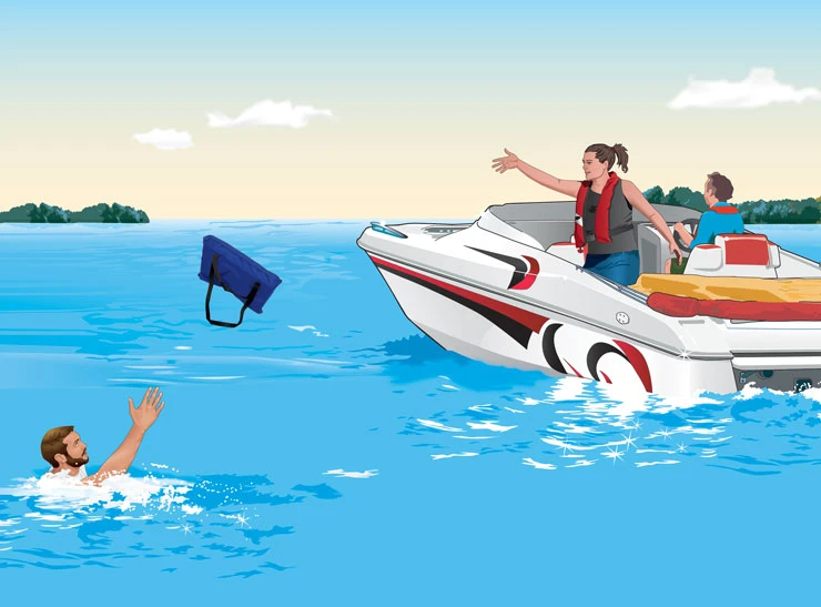 Falling Overboard is a Major Risk on Small Boats. How Can you Reduce this Risk? Boating Test Guide on the Risks and Fatality Causes Involving Small Boats