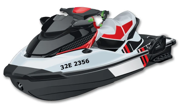 Jet Ski Registration Numbers Size