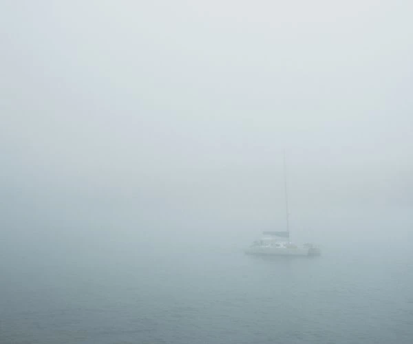 You Are Out on the Water in Foggy Conditions