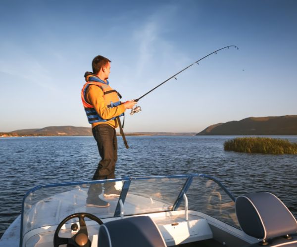What Precaution Should Anglers and Hunters Take When Fishing or Hunting on Cold Water?