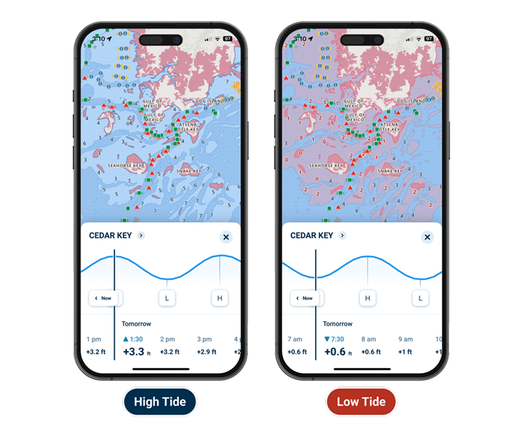 wavve boating app tides feature