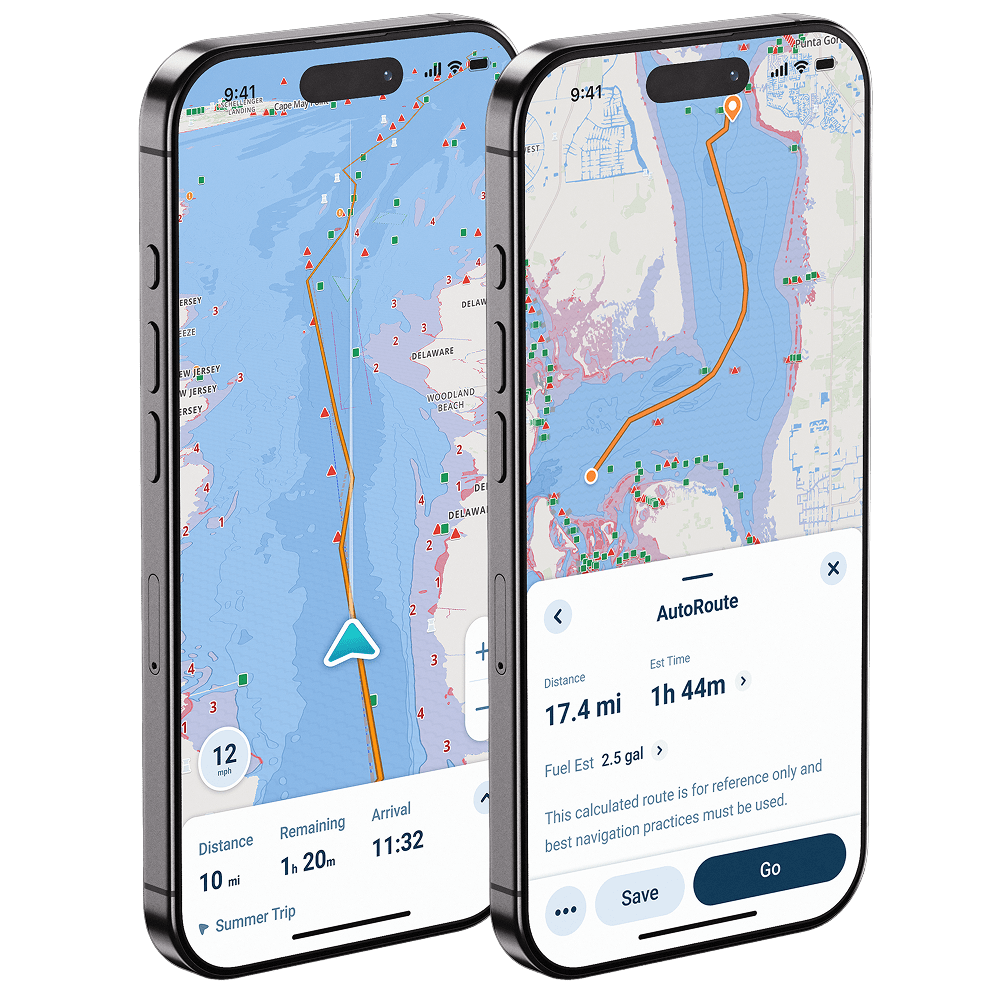 wavve boating app autorouting feature