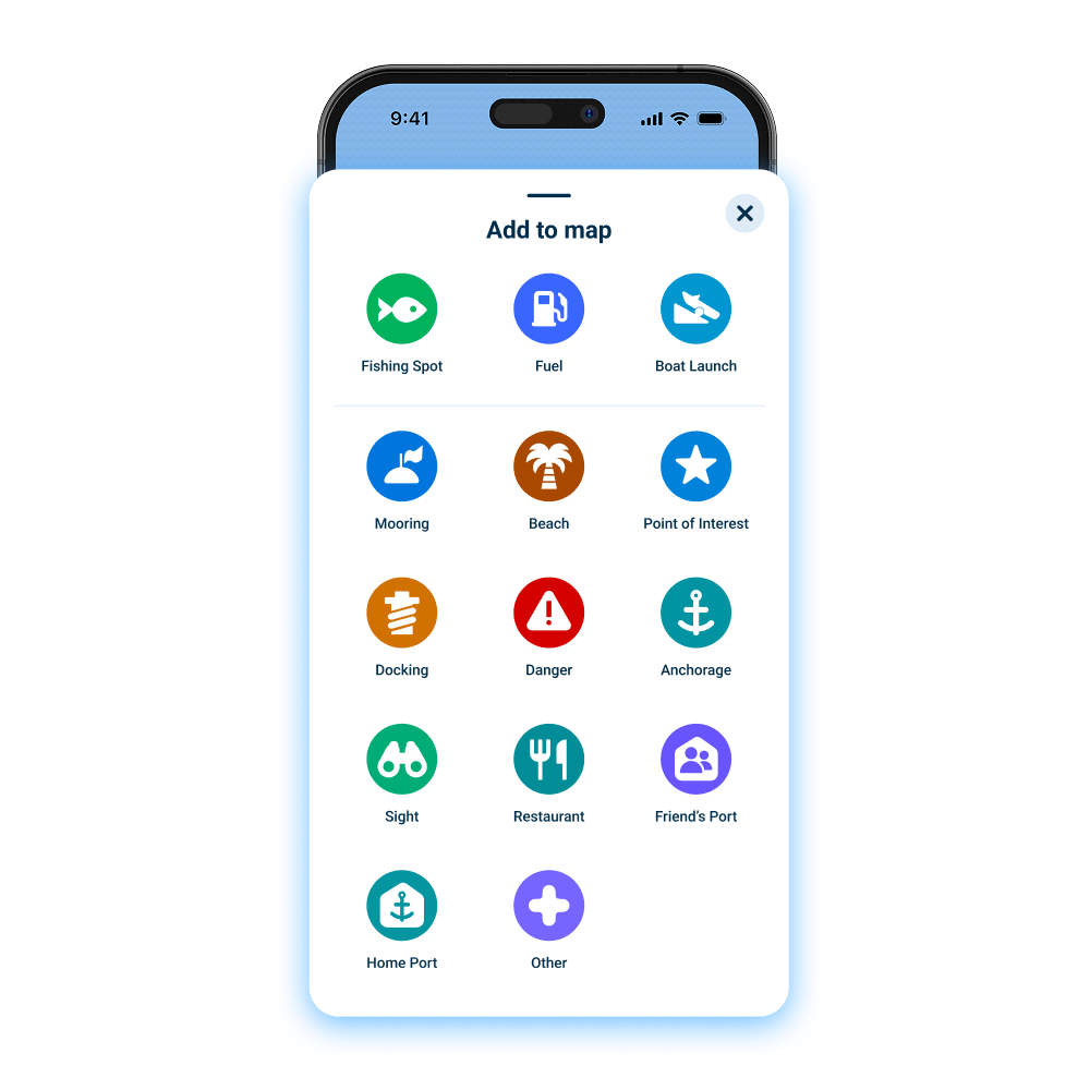 wavve boating app points of interest